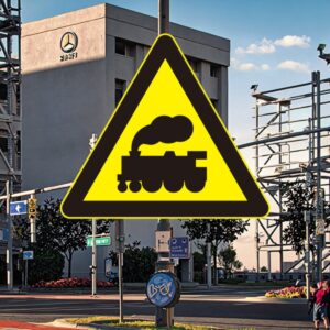 Train Passing Road Sign