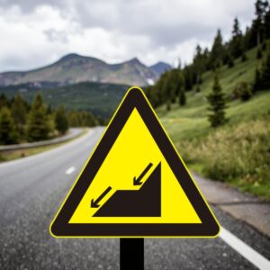 Downhill Street Sign