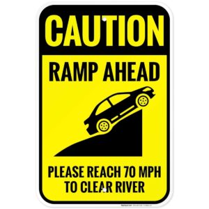 Customized High Quality Highway Safety Ramp Ahead Sign