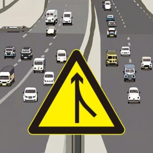 Vehicle Merging Sign