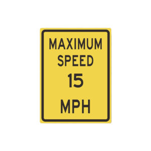 Maximum Speed Sign