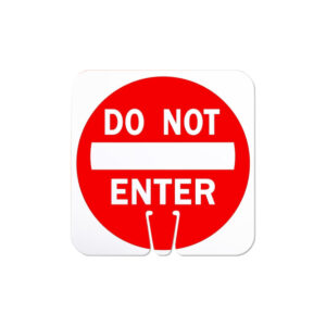 No Entery Cone Sign