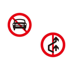 Solar Prohibition Traffic Sign