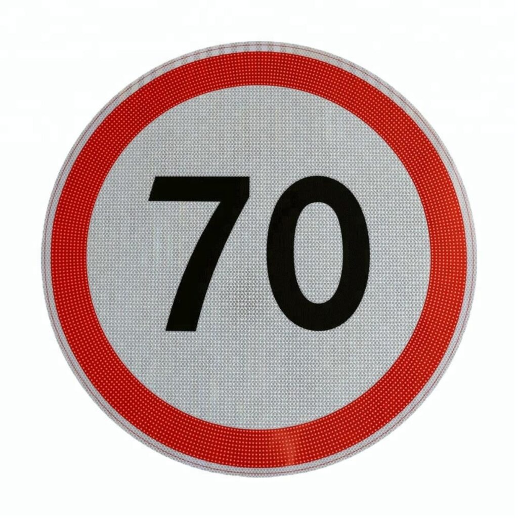 Round Speed Limit Sign