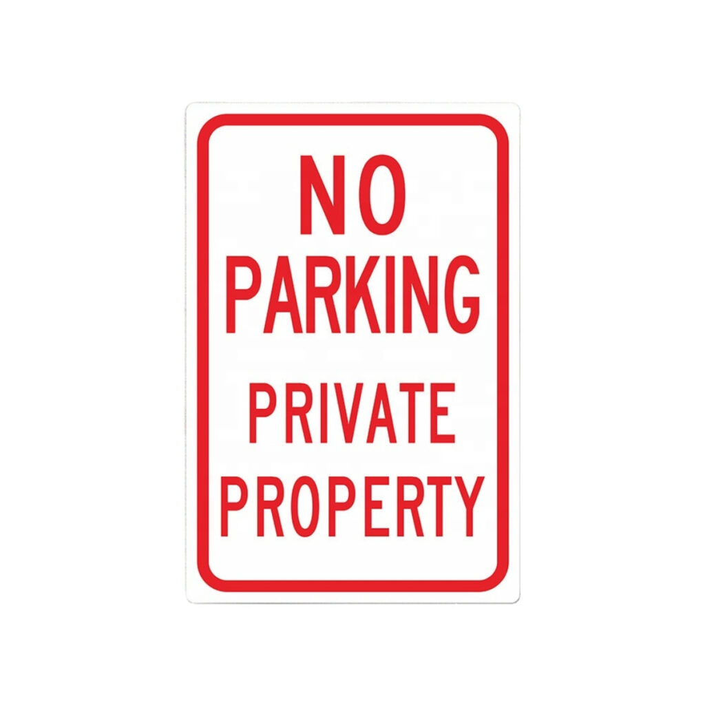 Parking Not Allowed Sign