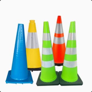Wholesale 75cm PVC Traffic Delineator Post Cone With Label