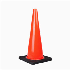 Custom 30cm High Quality Pinched Top Recessed Traffic Cones