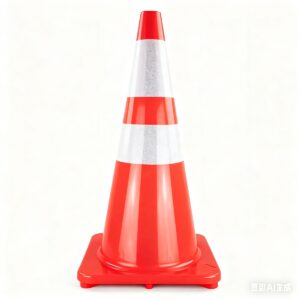 Reflective Drill In Up PVC Collapsible 100cm Traffic Cones