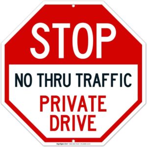 Aluminum Traffic Warning Sign