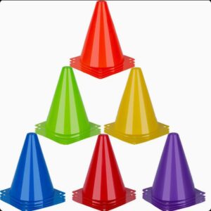 Customized 18 inch Foldable Traffic Safety Cones for Play Area