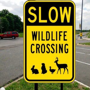 Wildlife Crossing Sign