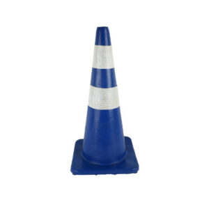 High Quality Blue 18" Reliable PVC Traffic Warning Cone