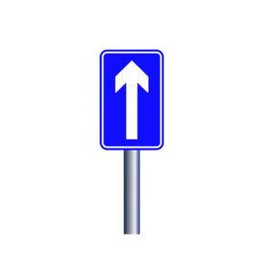 Straight Arrow Sign