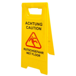 Portable Plastic Caution Sign