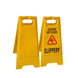 Slippery Road Warning Sign