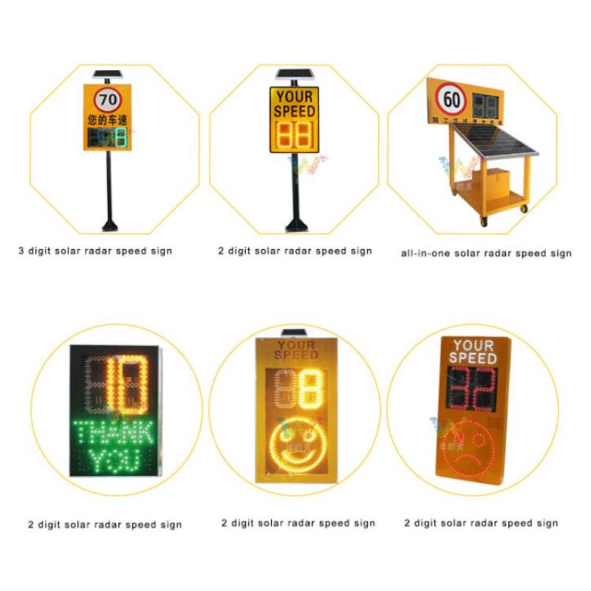 We Sign Color:red Customized High Quality Solar Speed Limit Road Signs - Professional ...