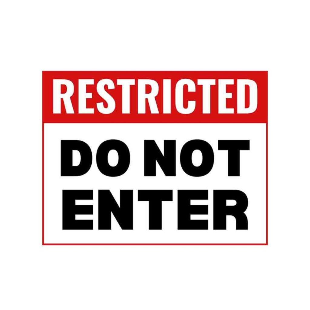 Aluminum Made 1.6mm Thick Do Not Enter Sign Board For Sale