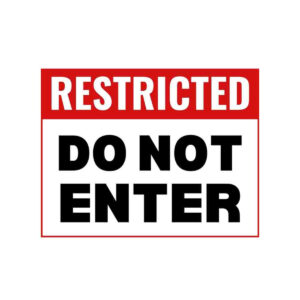 Aluminum Made 1.6mm Thick Do Not Enter Sign Board For Sale