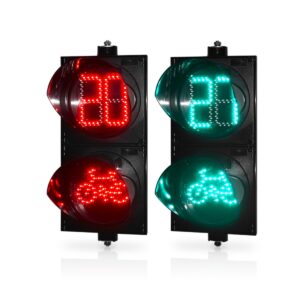 200mm Red Green Bicycle Signal Light With Countdown Timer