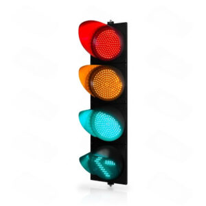 300mm Red Yellow Green Ball And Turn Left Arrow LED Traffic Light