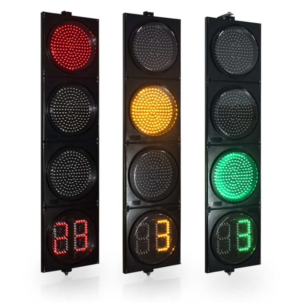 RYG Full Ball Countdown Timer 300mm Traffic Signal Light
