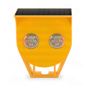 Solar Powered DC 3.7V Flashing Traffic Blinker Warning Light
