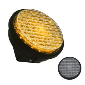 Long Life Traffic Signal 100mm Yellow Cobweb Lens Light Module