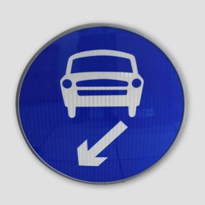 High Quality LED Flashing 800mm Directional Arrow Traffic Sign