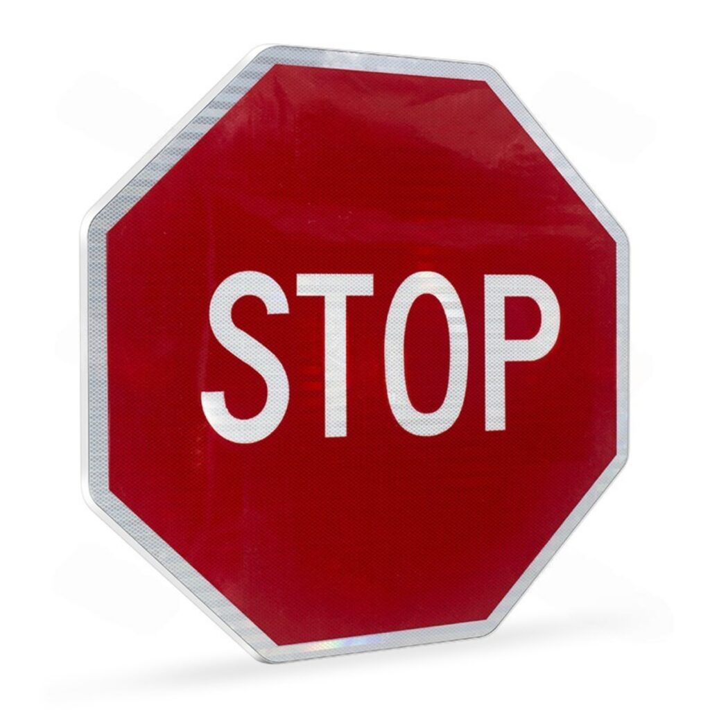 Best Design Ultra Thin 12mm Thick Illuminated Stop Sign 12V