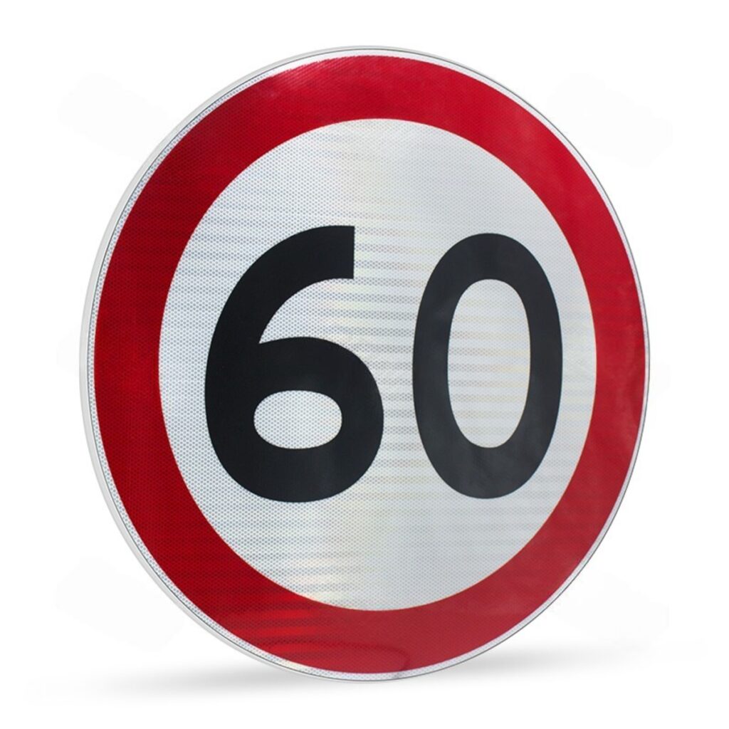 Top Tier Ultra Thin 12mm Luminous Speed Limit Sign 12V