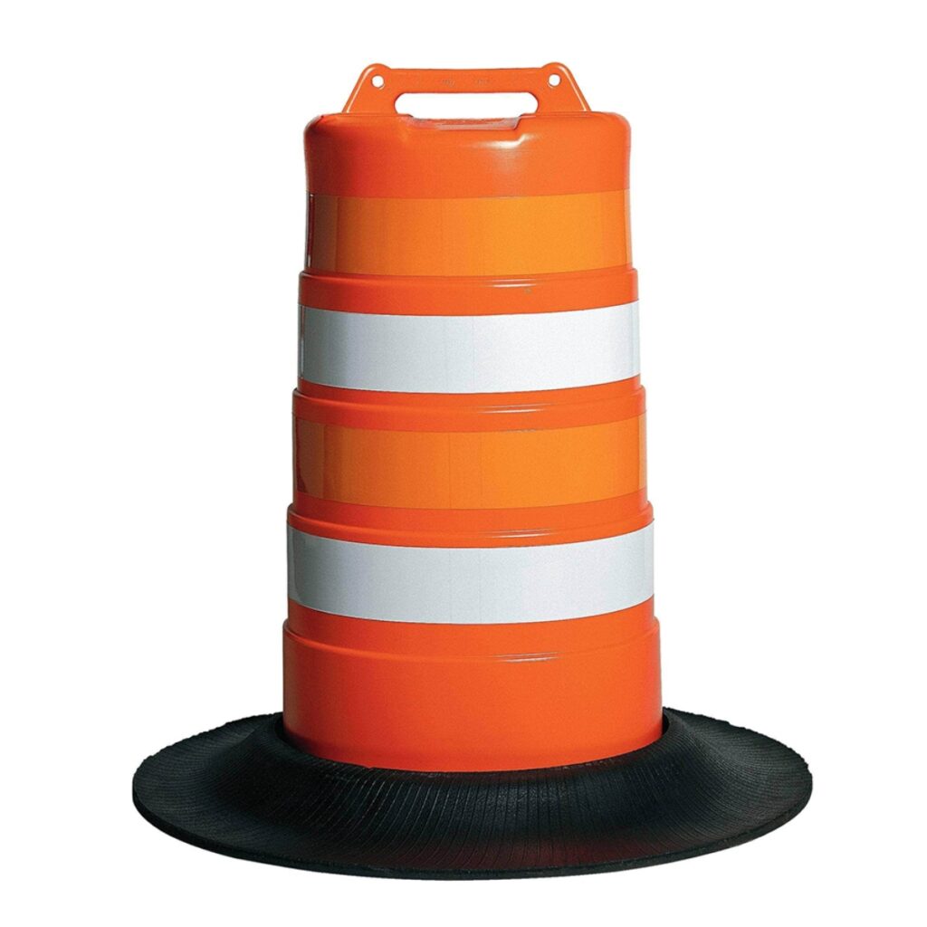 Reliable China Made Polyethylene 94cm Driveway Drum Barricades