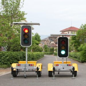 Best Sale Wireless 12V Solar Powered Portable Traffic Signal