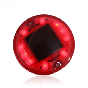 Solar Powered 360 Degree Round Cat Eye LED Stud Marker