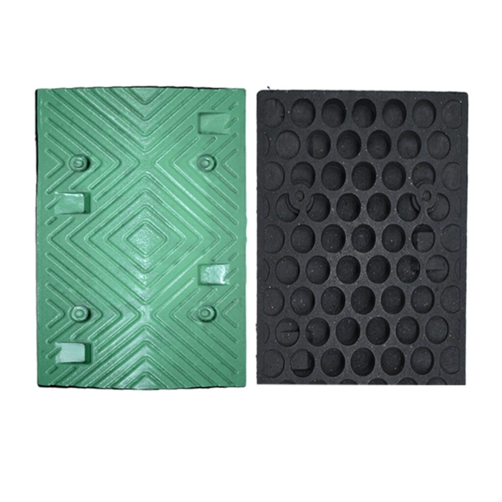 Heavy Duty Rubber 506x350x50mm Car Speed Blocks Bumps