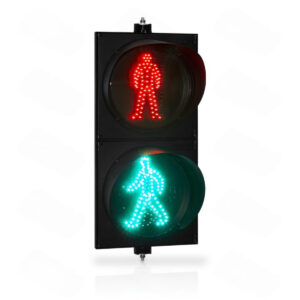 Static Red and Dynamic Green 300mm Pedestrian Traffic Signal