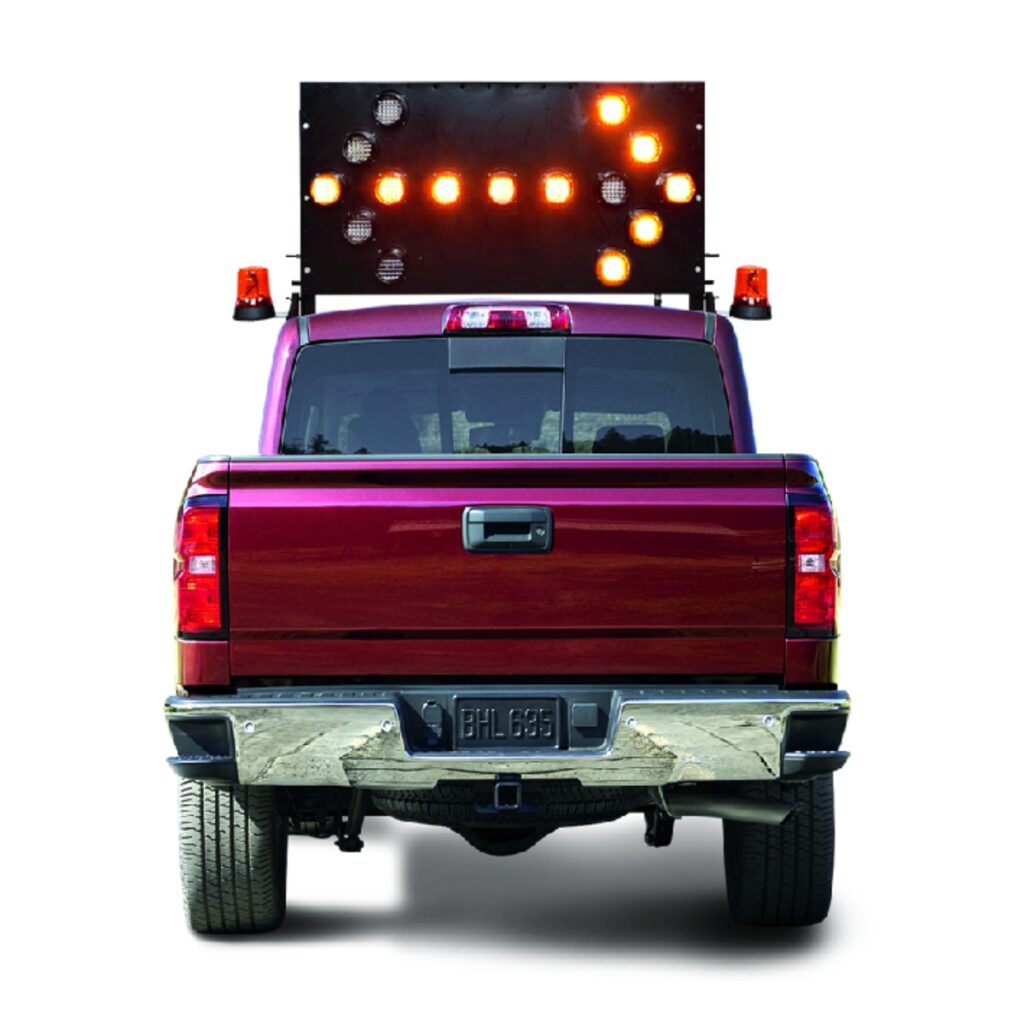 Highway Directional 150x77cm Truck Mount LED Arrow Board Sign